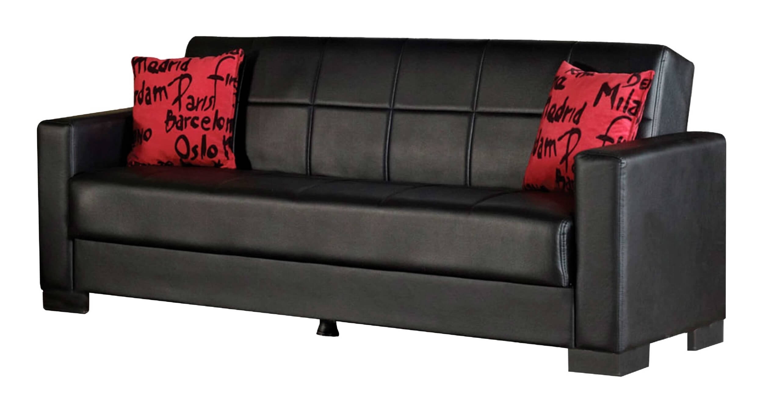 Armada Sofa Sleeper Black Fabric
