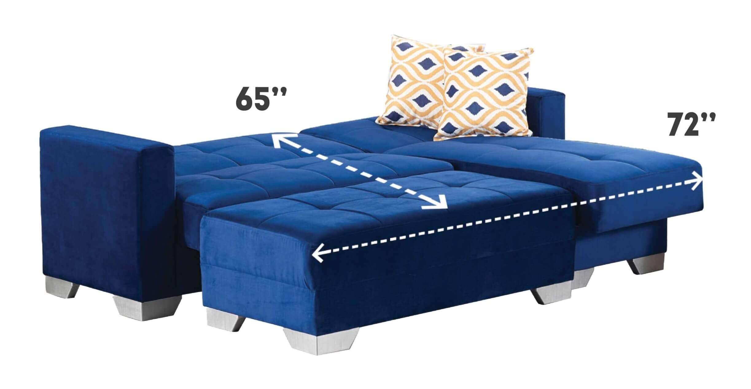 Vermont Fabric Sectional Sofa w/ Reversible Chaise