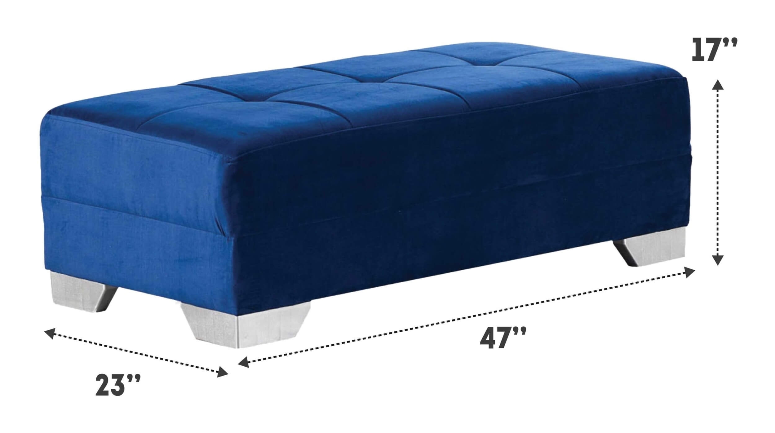Vermont Fabric Ottoman