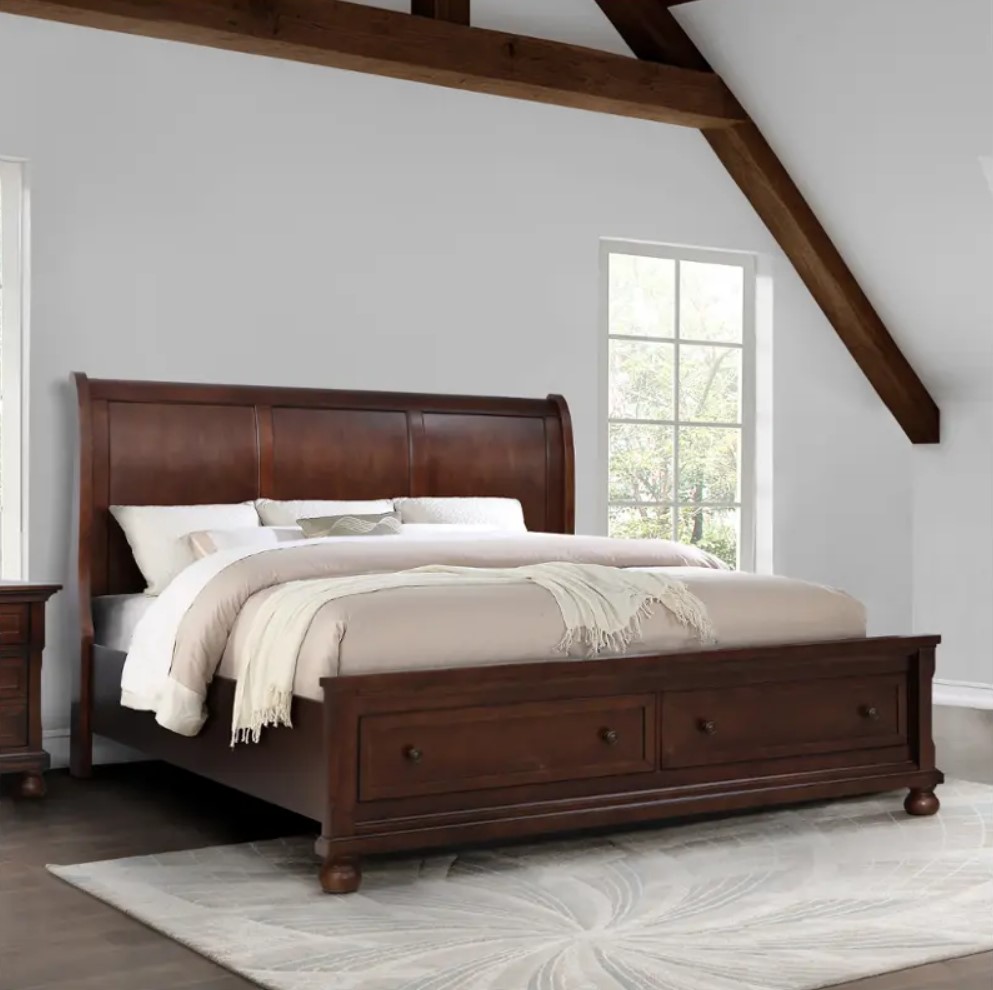 SM Verona Wood Panel Bed w/Storage