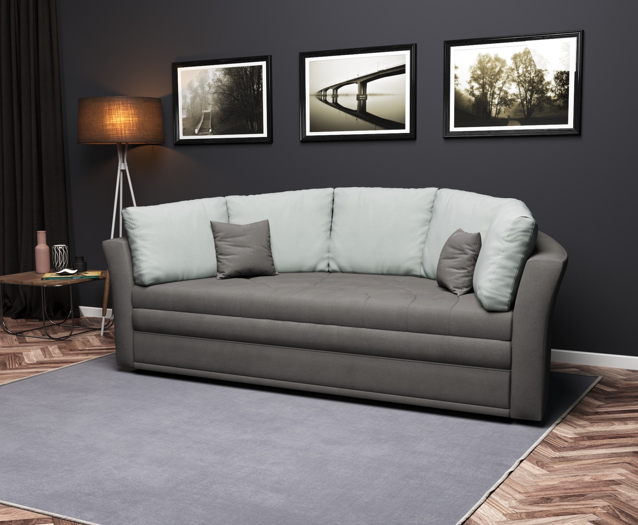 Verona Round Sofa Bed with Storage