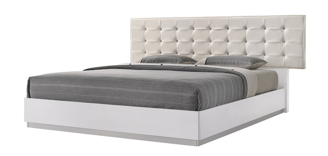 Verona Modern Leatherette 3D Platform Bed