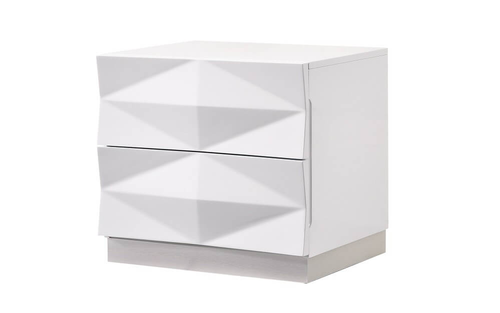 Verona Modern Lacquer 3D Nightstand