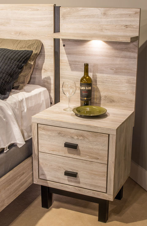 Vessalli MDF Panel Bedroom Set w/Extensions