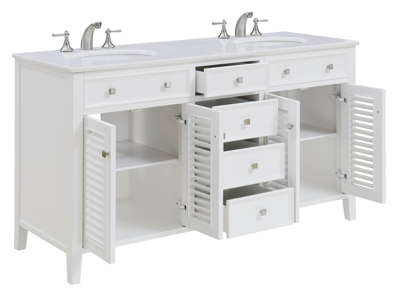 Cape Cod 60" Double Bathroom Vanity Set