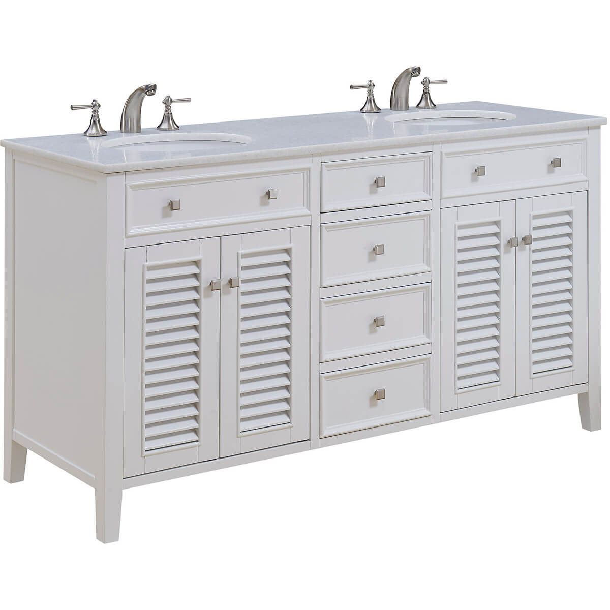 Cape Cod 60" Double Bathroom Vanity - Thumbnail 2