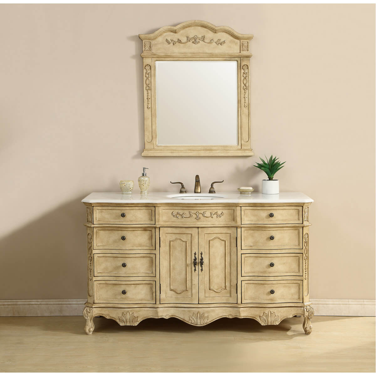 Danville 60" Single Bathroom Vanity Set