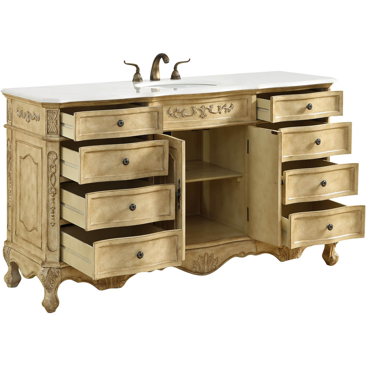Danville 60" Single Bathroom Vanity Set