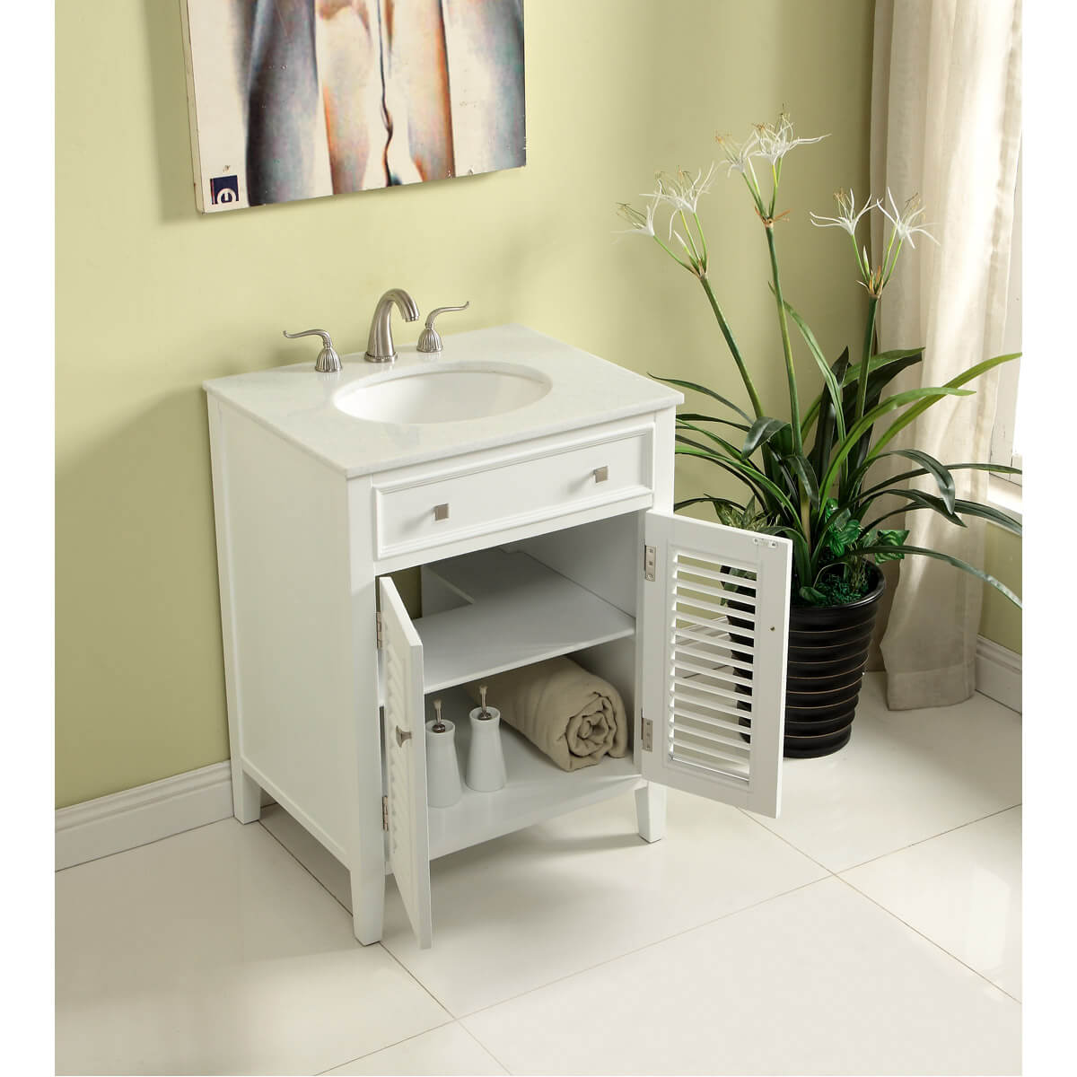 Cape Cod 24" Single Bathroom Vanity Set