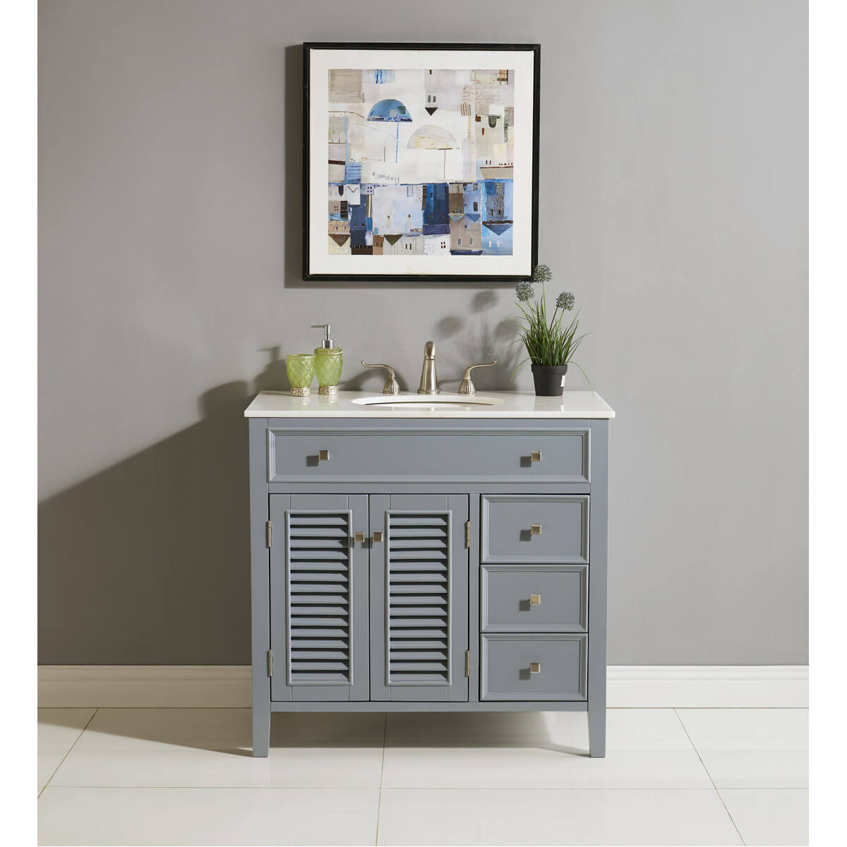 CAPE COD 36" Single Bathroom Vanity Set