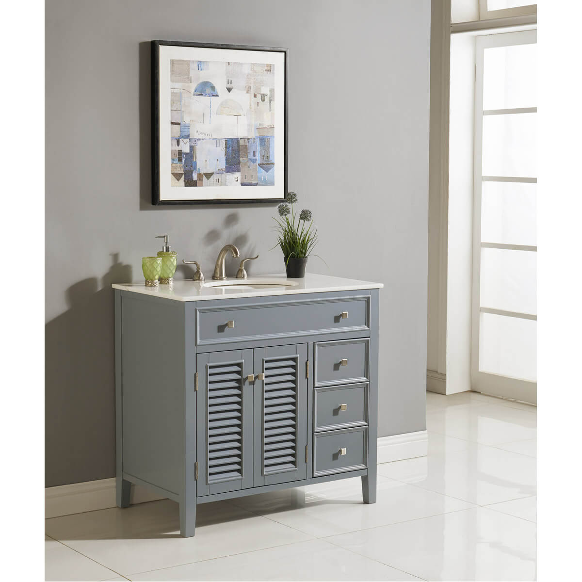 CAPE COD 36" Single Bathroom Vanity Set