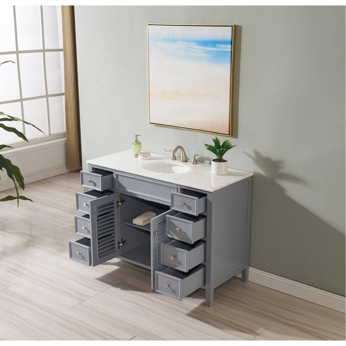 CAPE COD 48" Single Bathroom Vanity Set