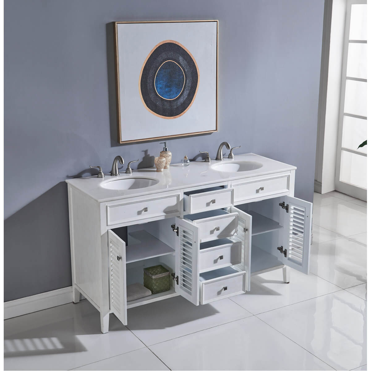CAPE COD 60" Double Bathroom Vanity