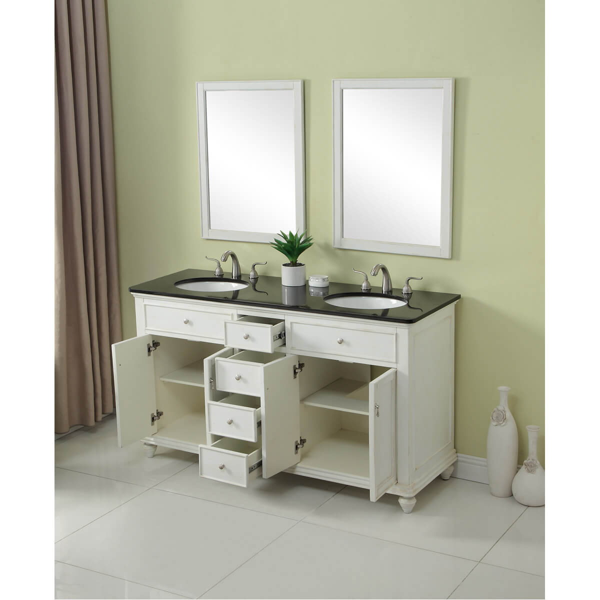 Otto 60" Double Bathroom Vanity Set