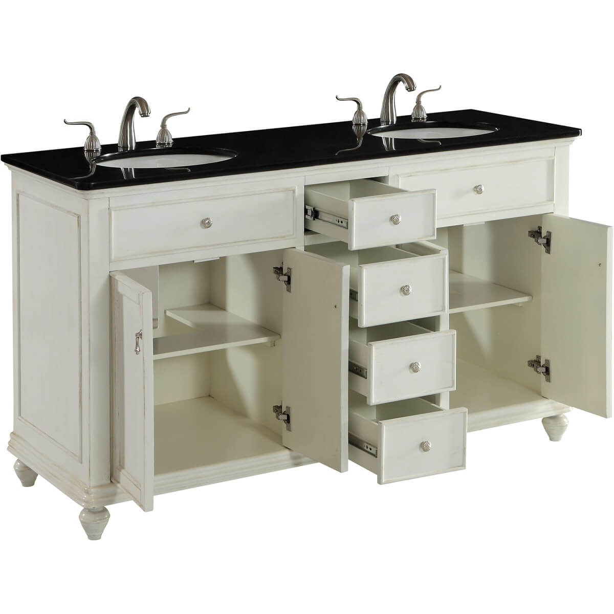Otto 60" Double Bathroom Vanity Set