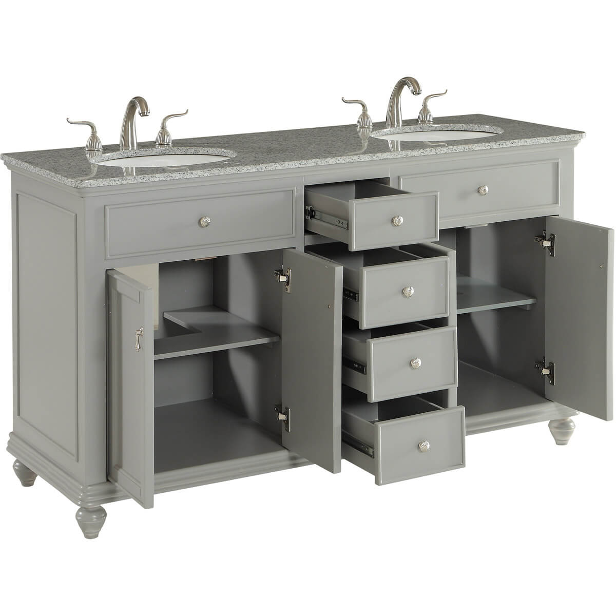 Otto 60" Double Bathroom Vanity Set