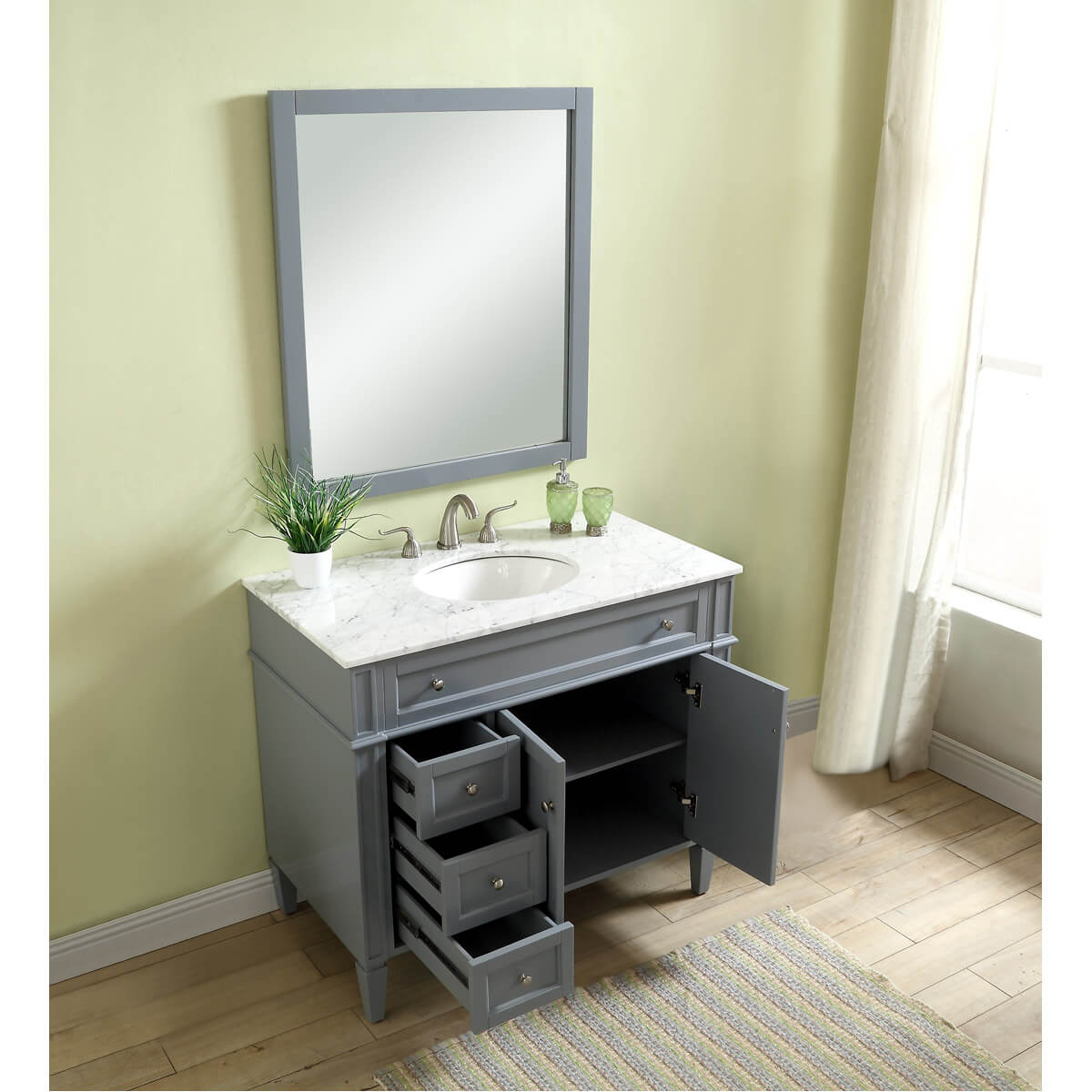 Park Avenue 40" Single Bathroom Vanity Set