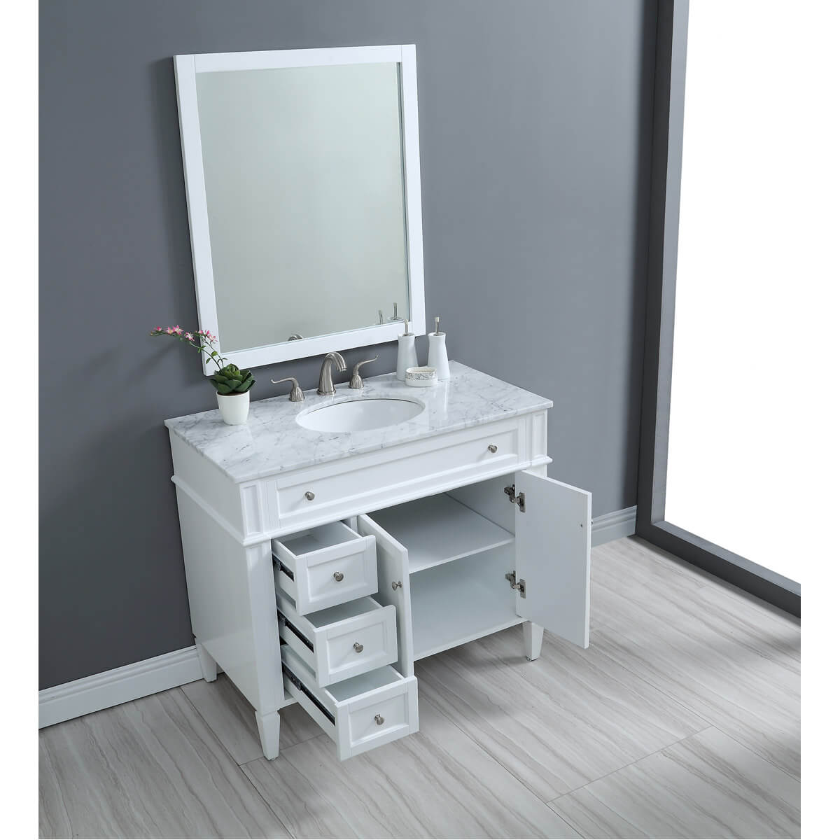 Park Avenue 40" Single Bathroom Vanity Set
