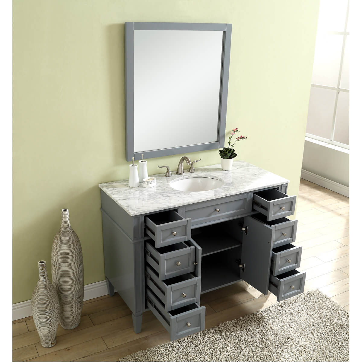 Park Avenue 48" Single Bathroom Vanity Set