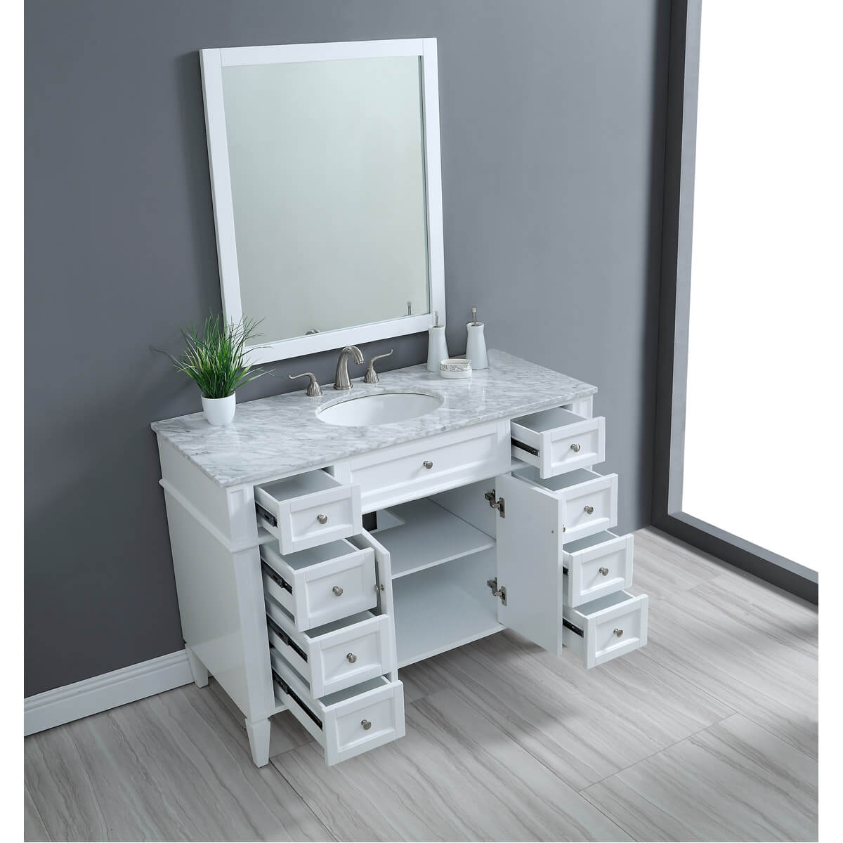 Park Avenue 48" Single Bathroom Vanity Set