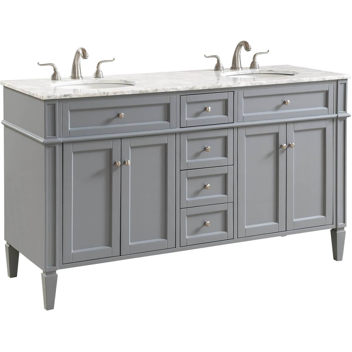 Park Avenue 60" Double Bathroom Vanity Set