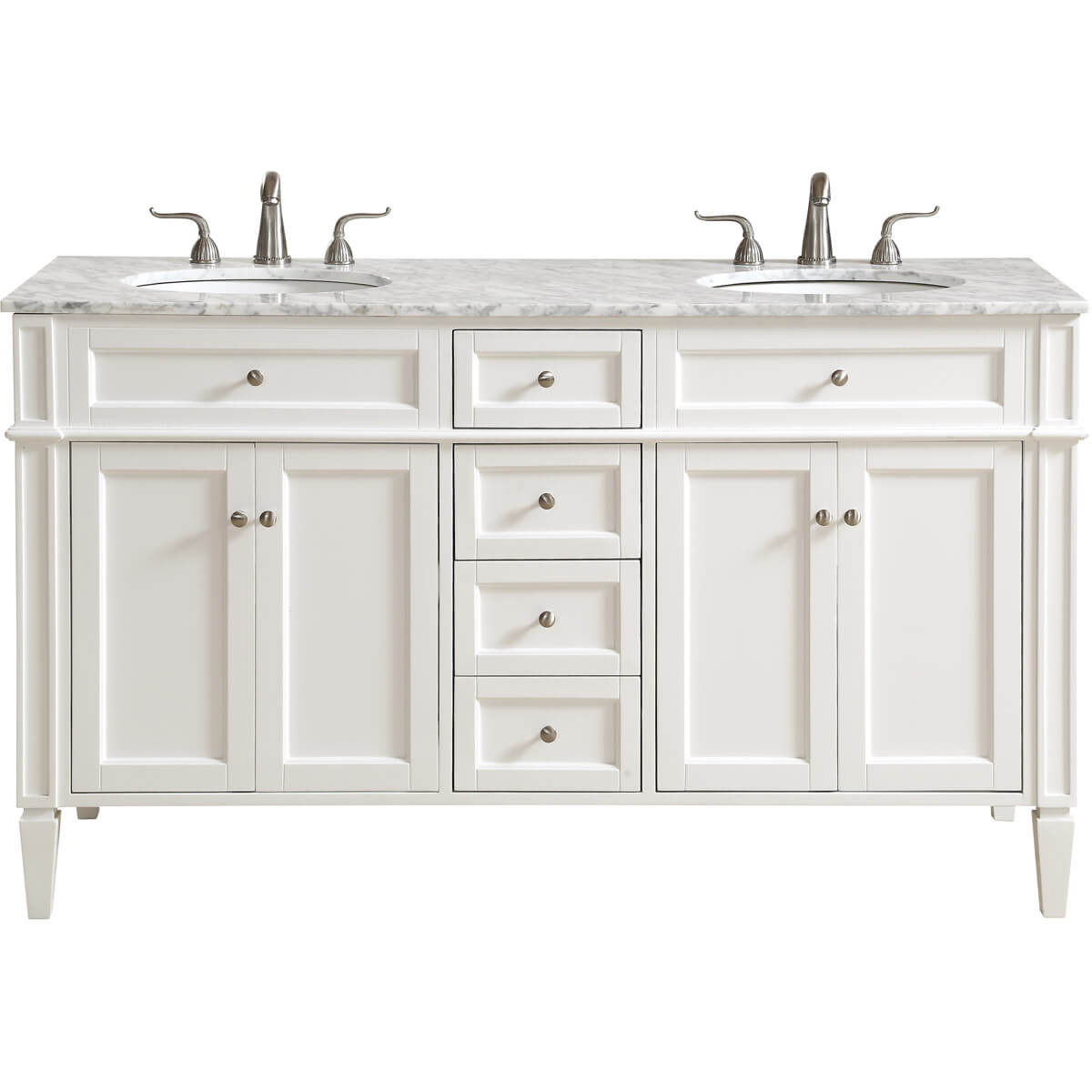 Park Avenue 60" Double Bathroom Vanity Set