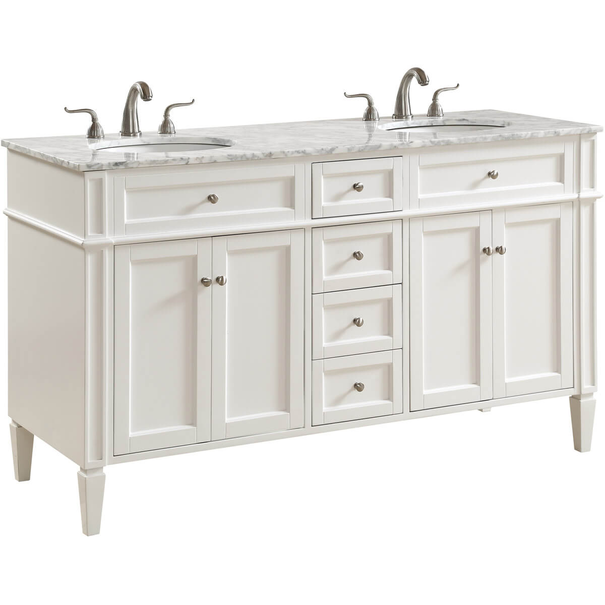 Park Avenue 60" Double Bathroom Vanity Set