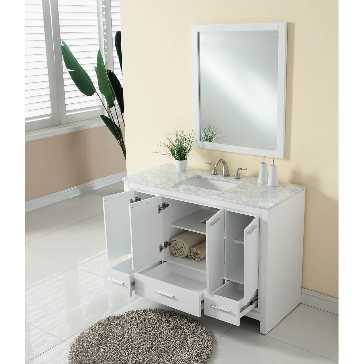 Filipo 48" Single Bathroom Vanity Set