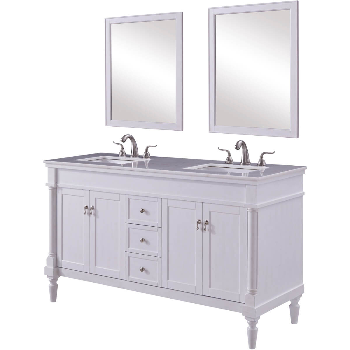 Lexington 60" Double Bathroom Vanity Set