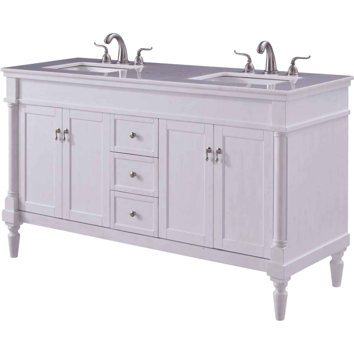 Lexington 60" Double Bathroom Vanity Set