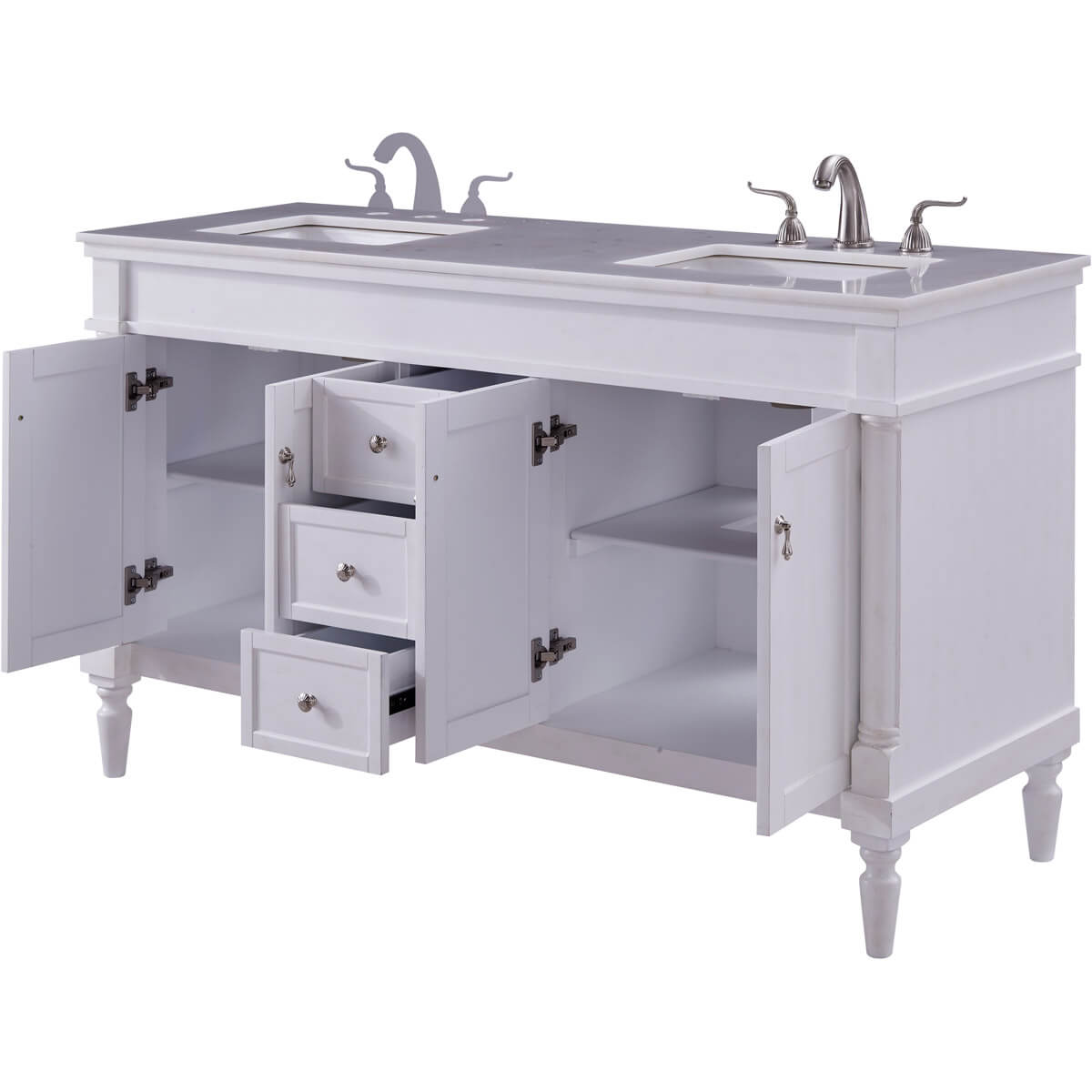 Lexington 60" Double Bathroom Vanity Set