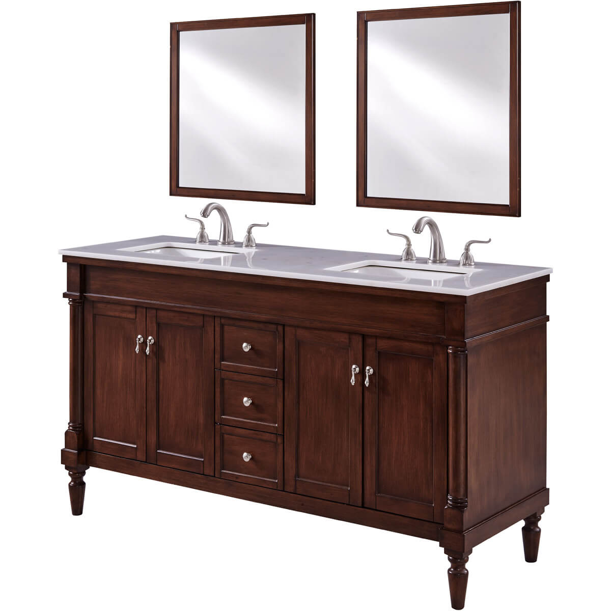Lexington 60" Double Bathroom Vanity Set