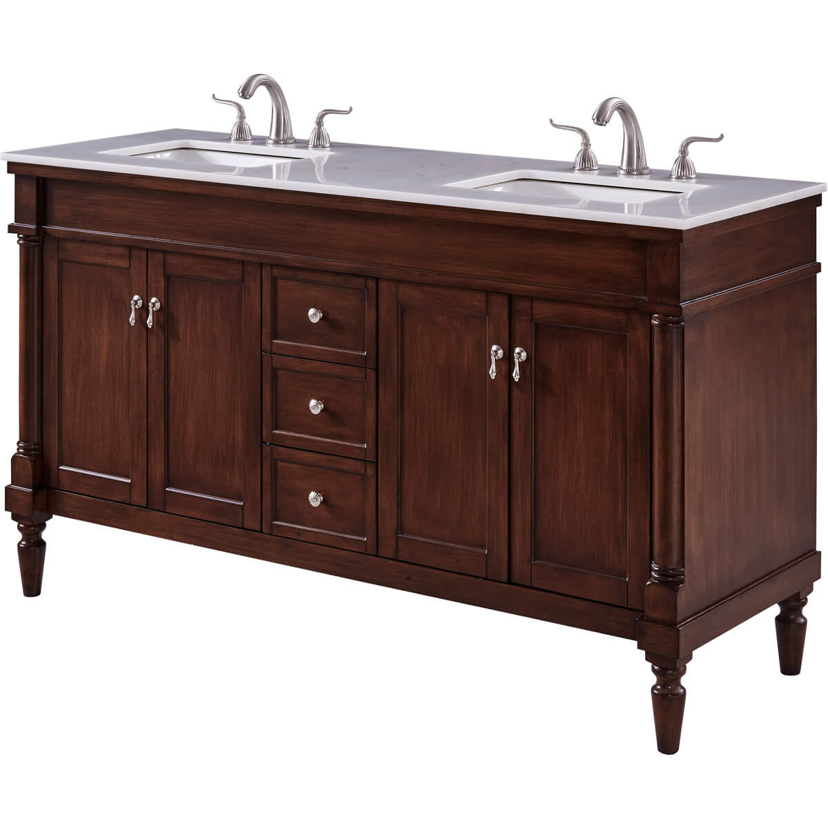 Lexington 60" Double Bathroom Vanity Set