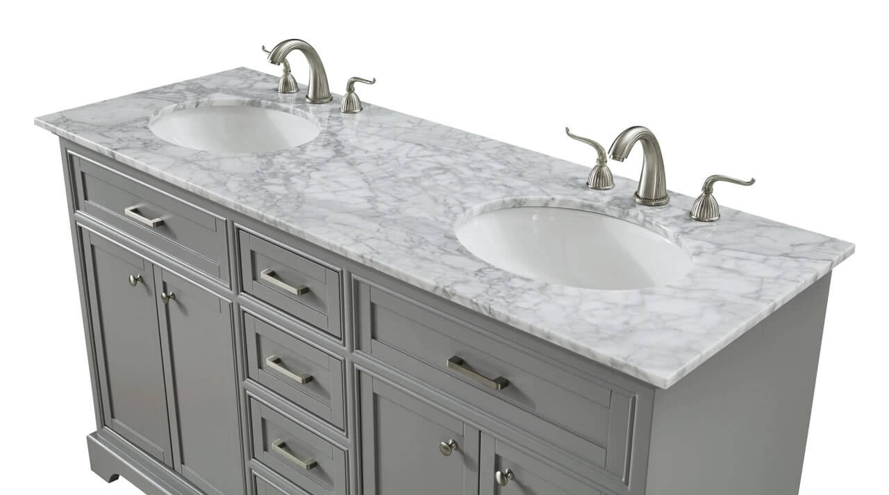 Americana 60" Double Bathroom Vanity Set