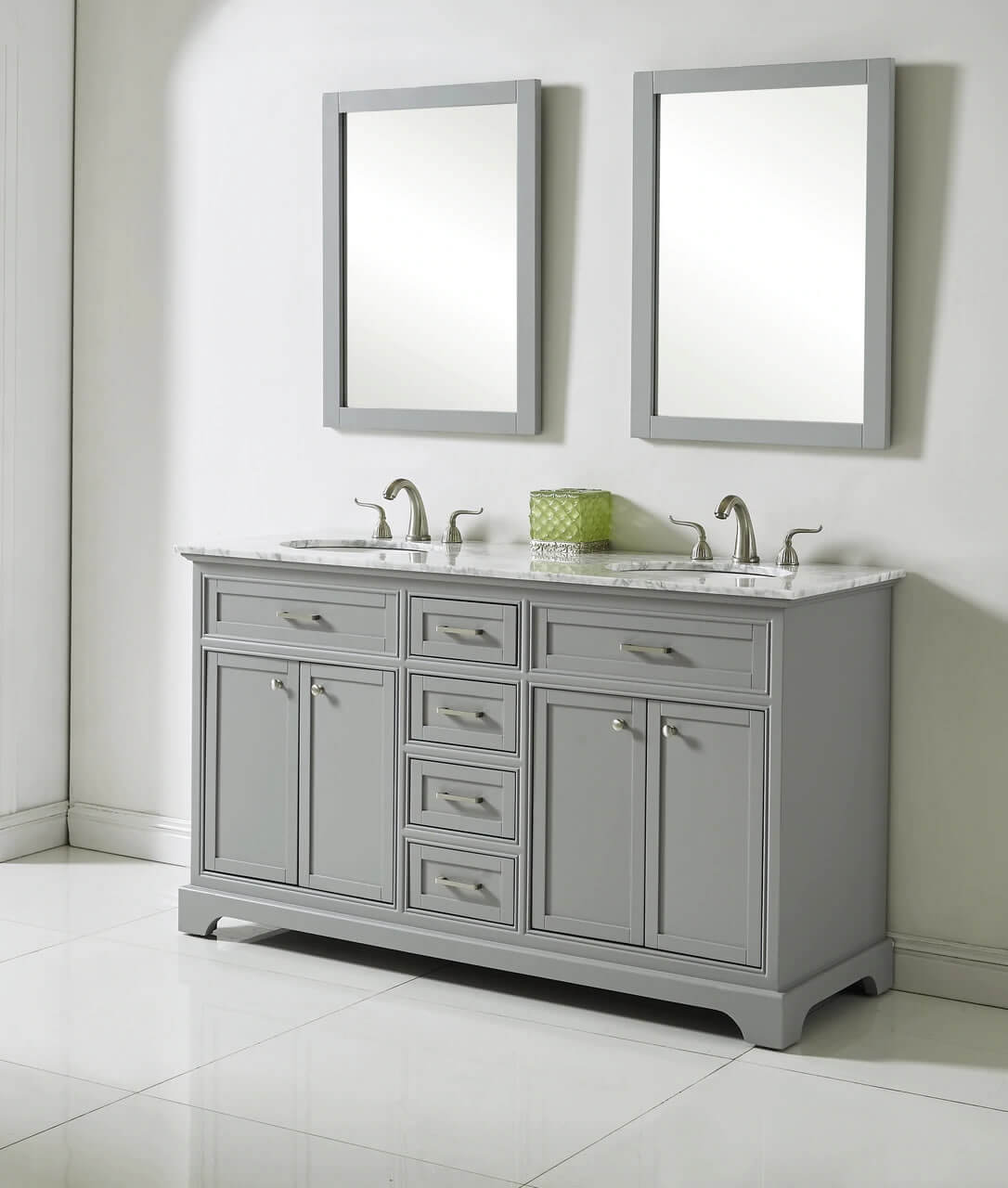 Americana 60" Double Bathroom Vanity Set