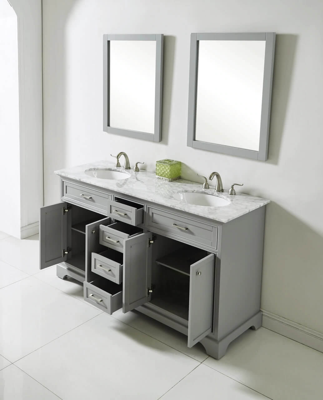 Americana 60" Double Bathroom Vanity Set