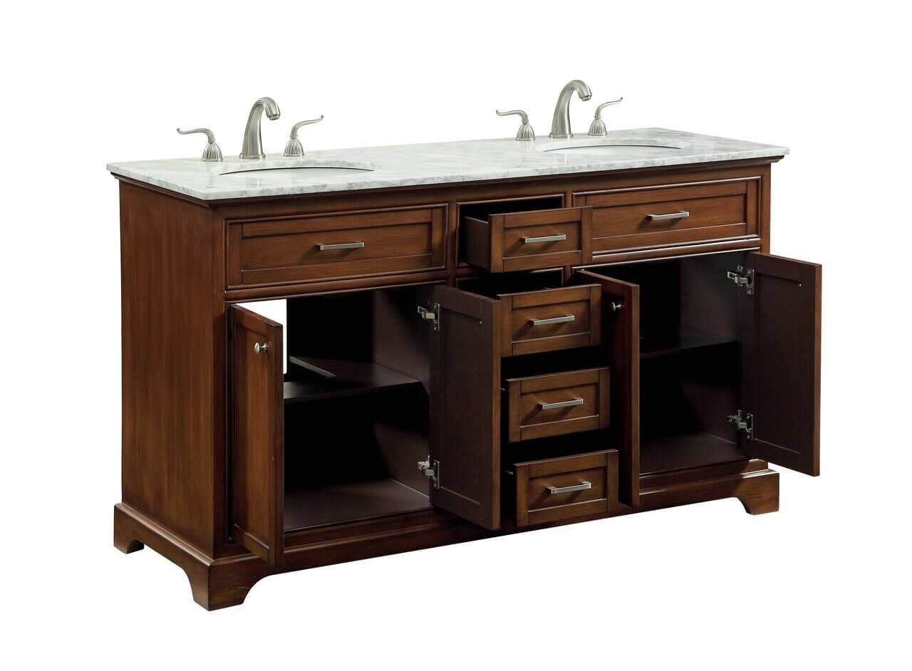 Americana 60" Double Bathroom Vanity Set