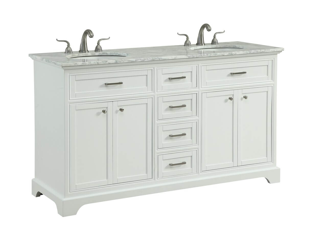 Americana 60" Double Bathroom Vanity Set