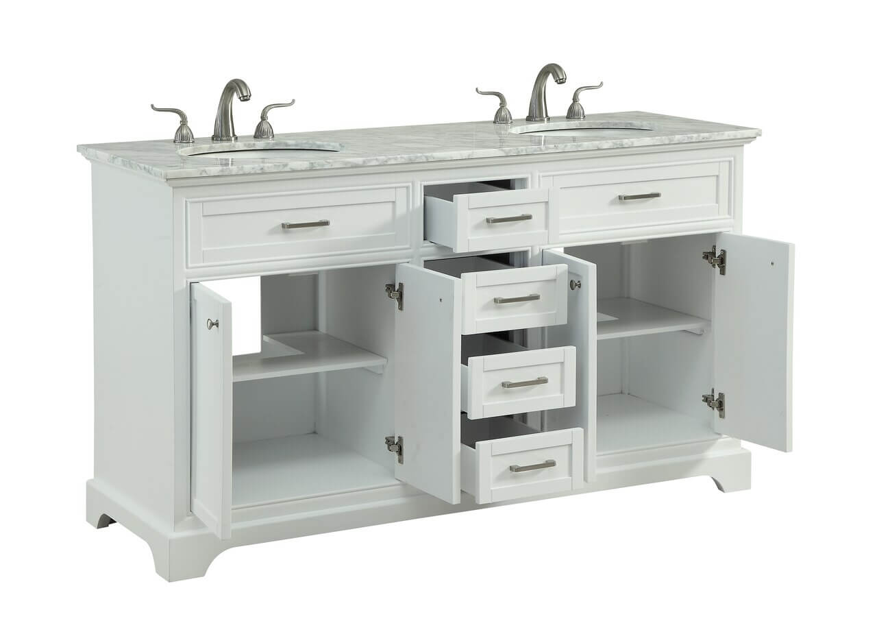 Americana 60" Double Bathroom Vanity Set