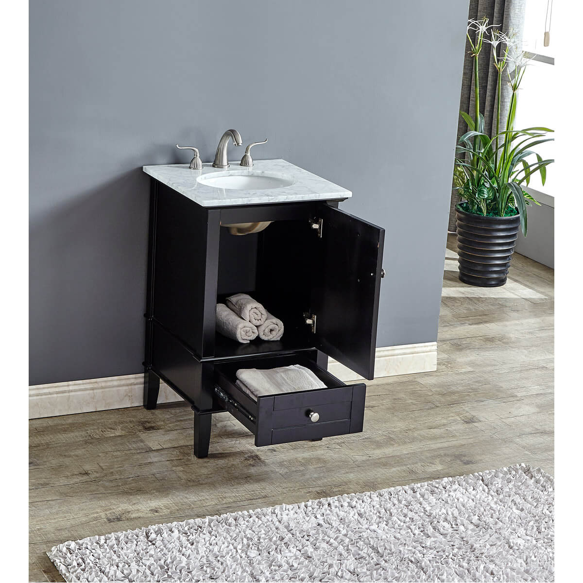 Luxe 21" Single Bathroom Vanity Set