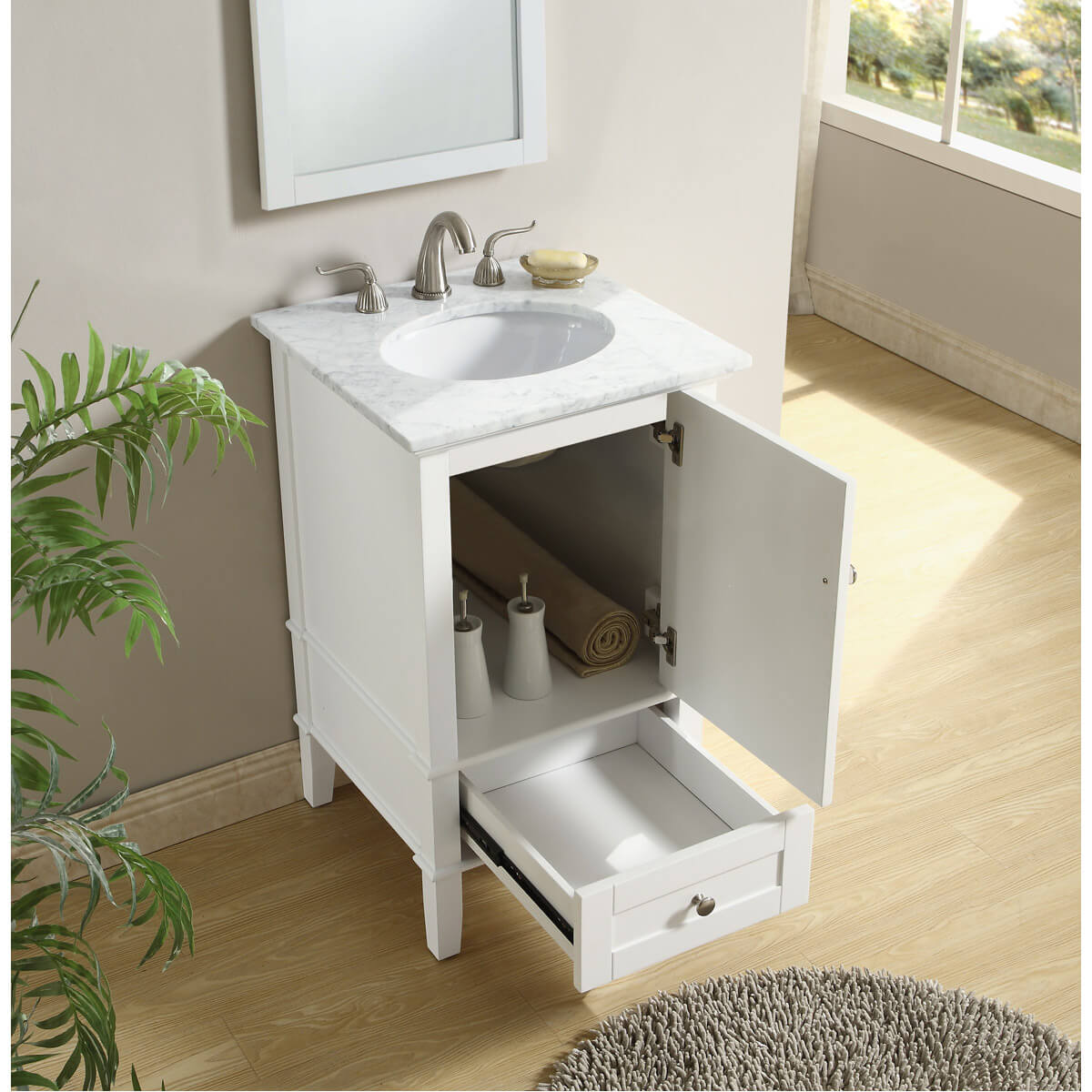 Luxe 21" Single Bathroom Vanity Set