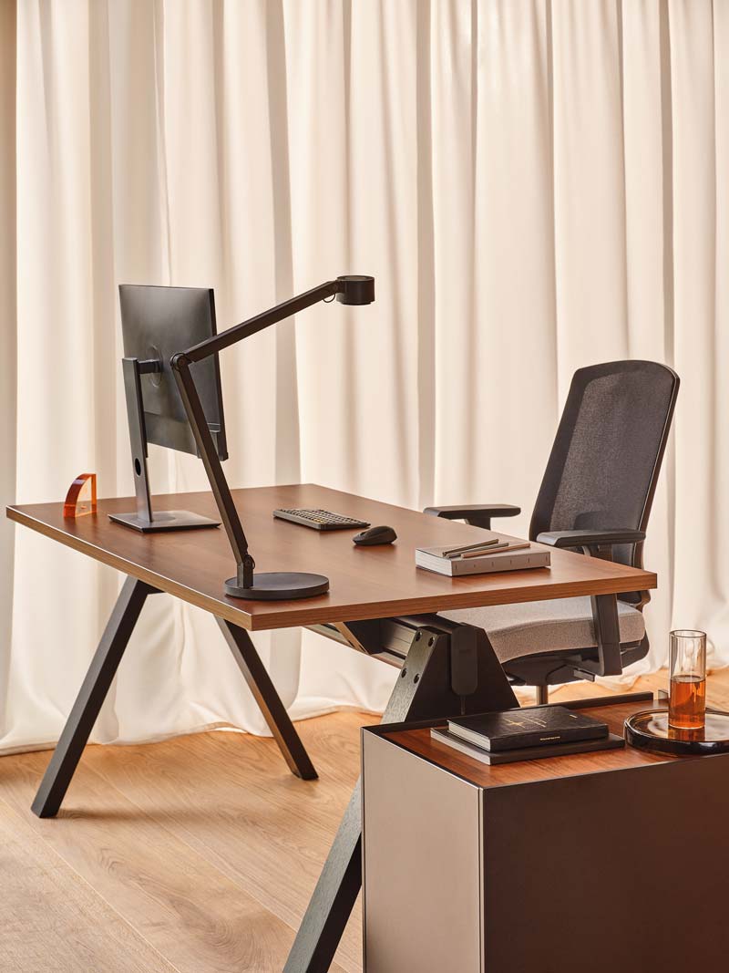 Viga Office Melamine Single Straight Desk