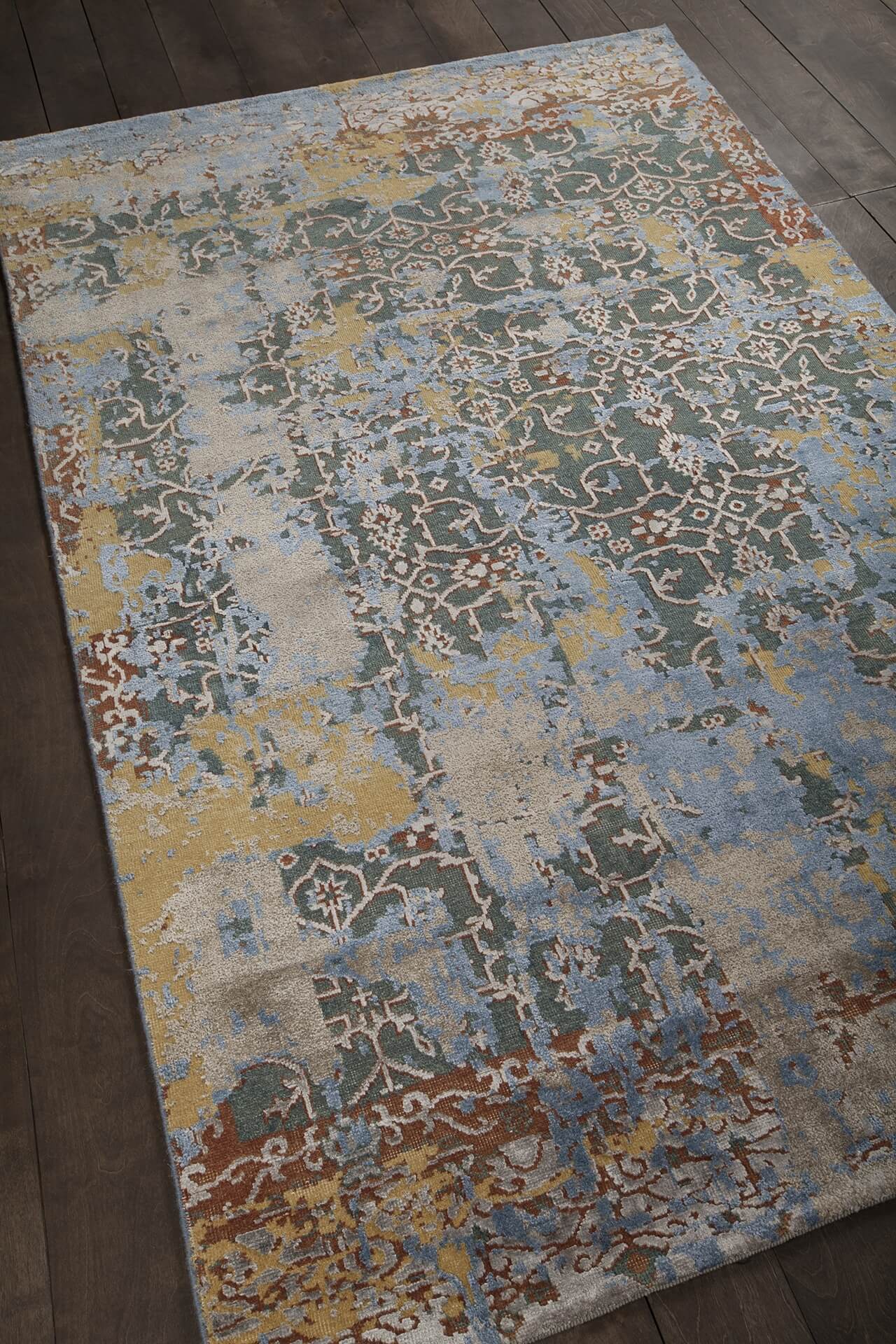 Vingel Wool/Viscose Rectangular Handmade Rug
