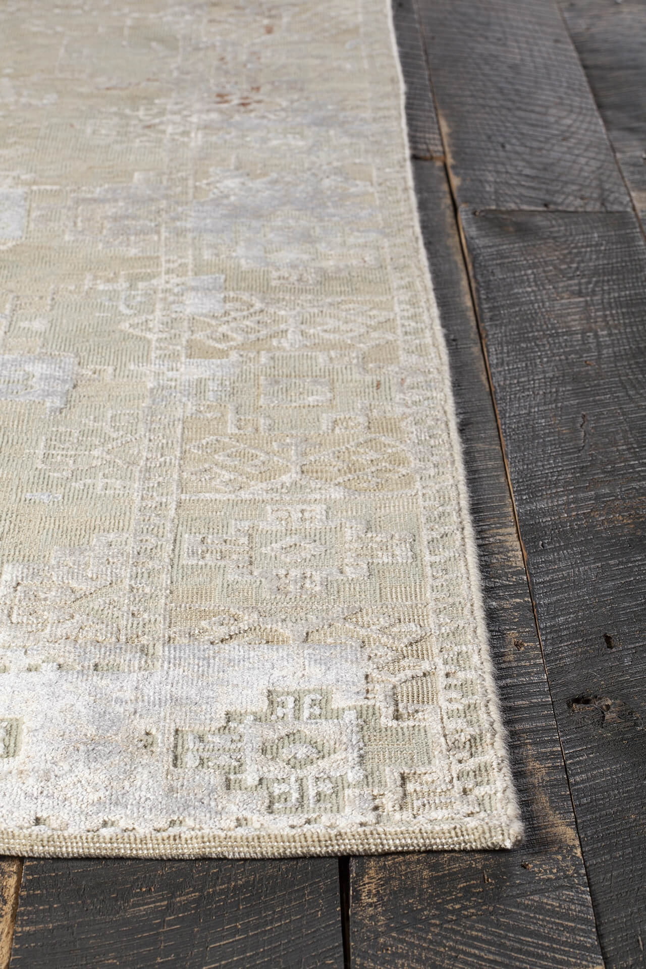 Vingel Wool/Viscose Rectangular Handmade Rug