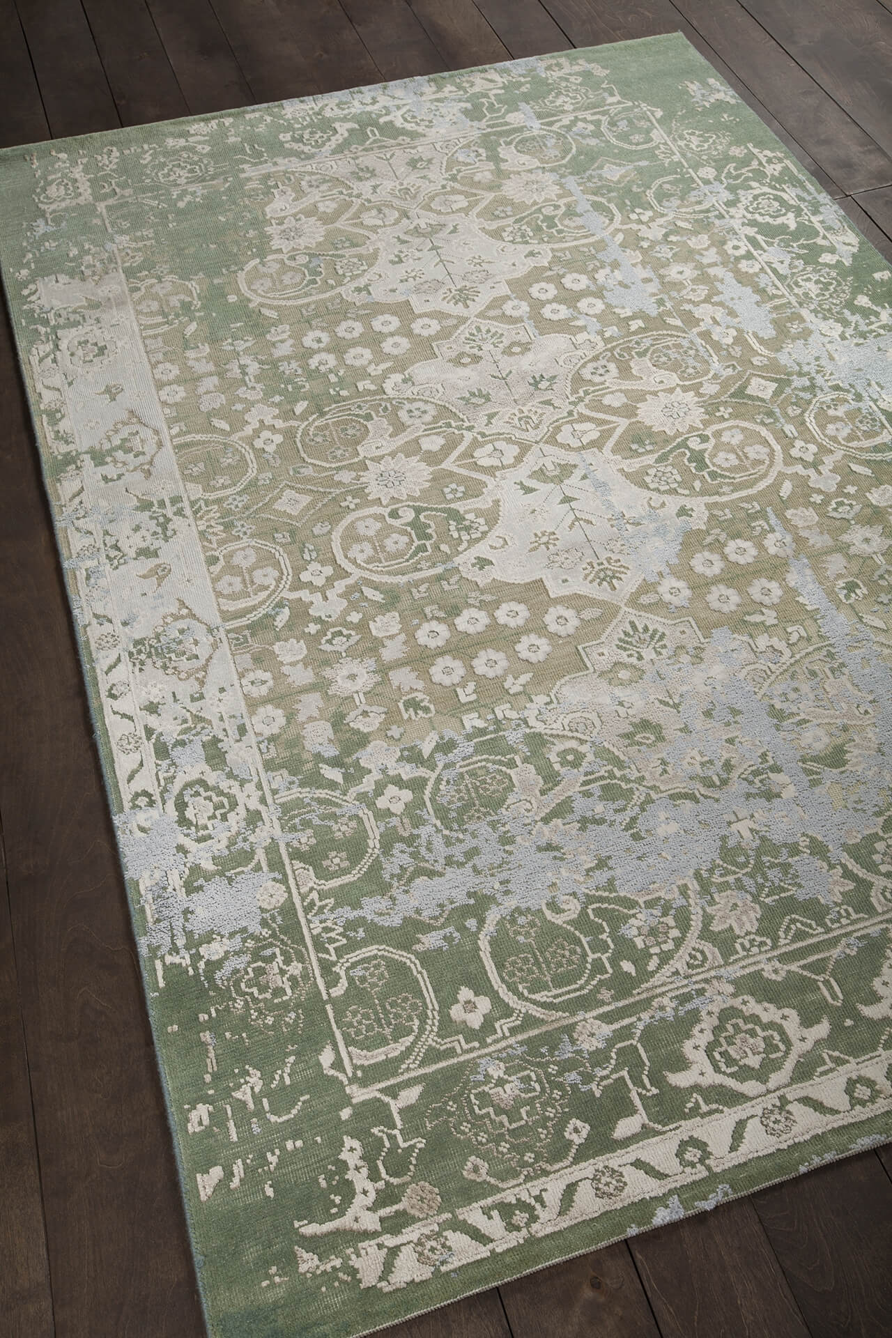 Vingel Wool/Viscose Rectangular Handmade Rug, 7'9" x 10'6"