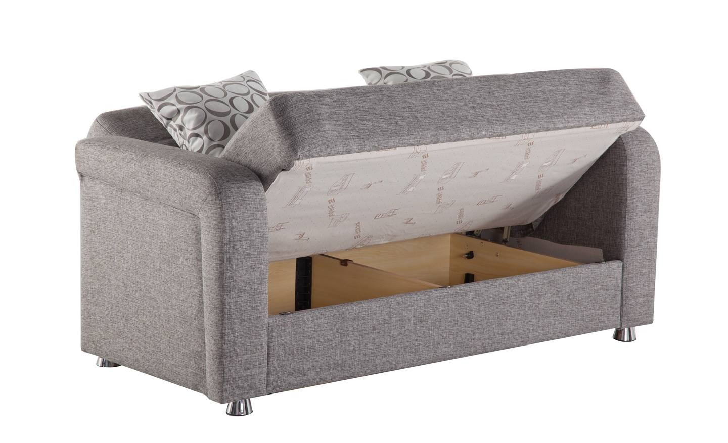 Vision Fabric Storage Sleeper Loveseat