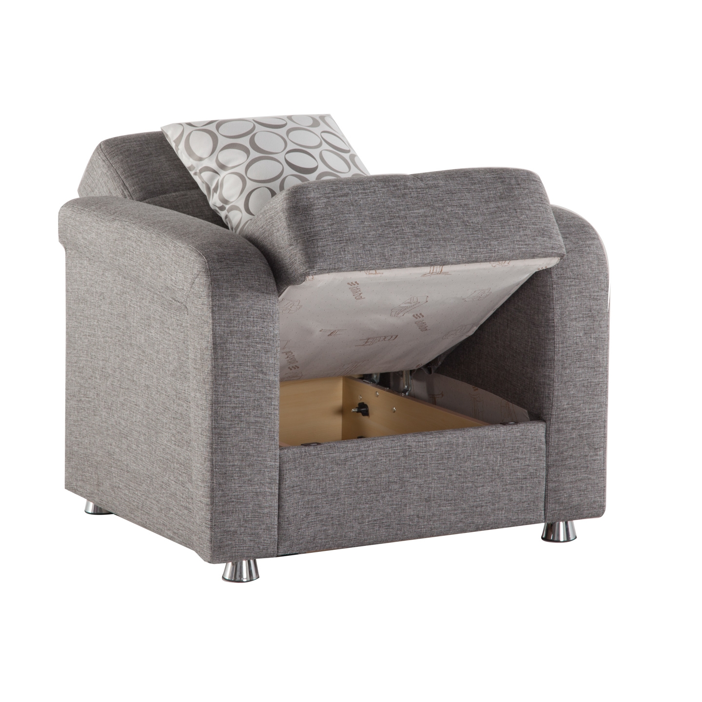 Vision Fabric Storage Sleeper Living Room Set