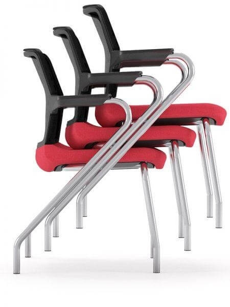 Wind 4-Leg Frame Office Conference Armchair