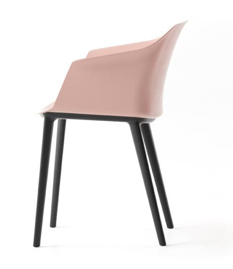 Polytone C Visitor Chair w/Plastic Shell & Nylon 4-Leg Base