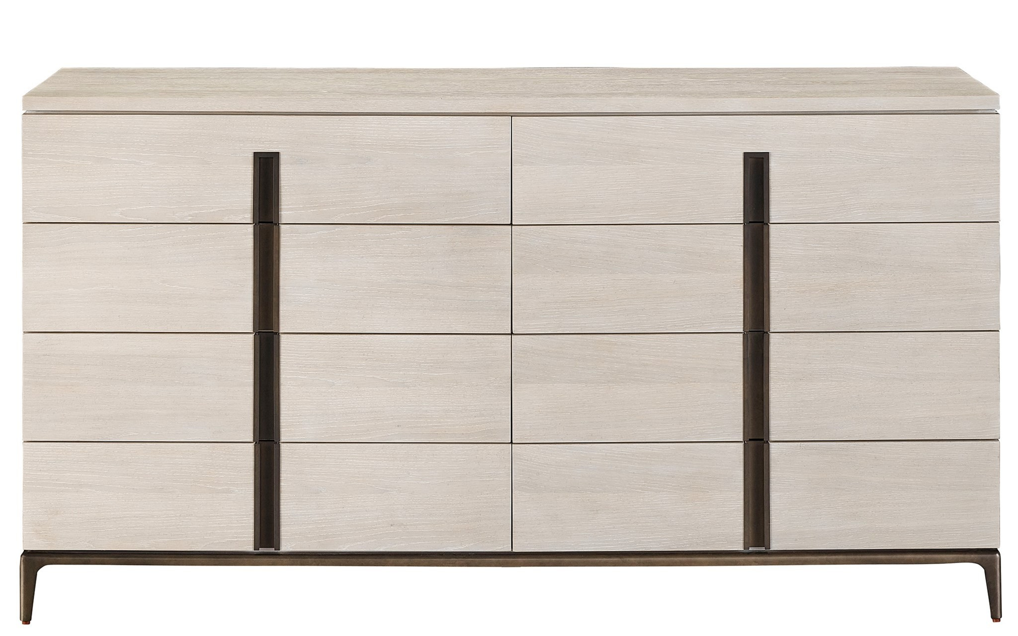 Maren Wood/Metal Double Dresser w/8 Drawers